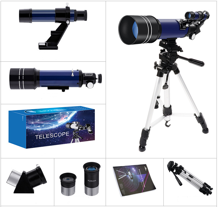 Astronomical Telescope 70mm Refractor 16X 67X Lens